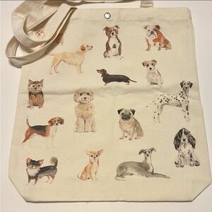Dog / Puppy Canvas Tote Bag, NEW